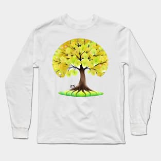 SunnyBlossom the Radiant Arboreal Spirit Long Sleeve T-Shirt